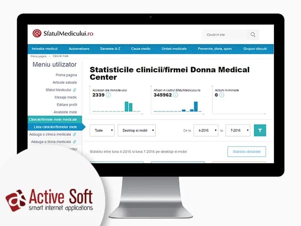Dashboard & Statistiken — UI / UX Design, Dashboard, Datenvisualisierung, Gesundheitswesen · by Level UI