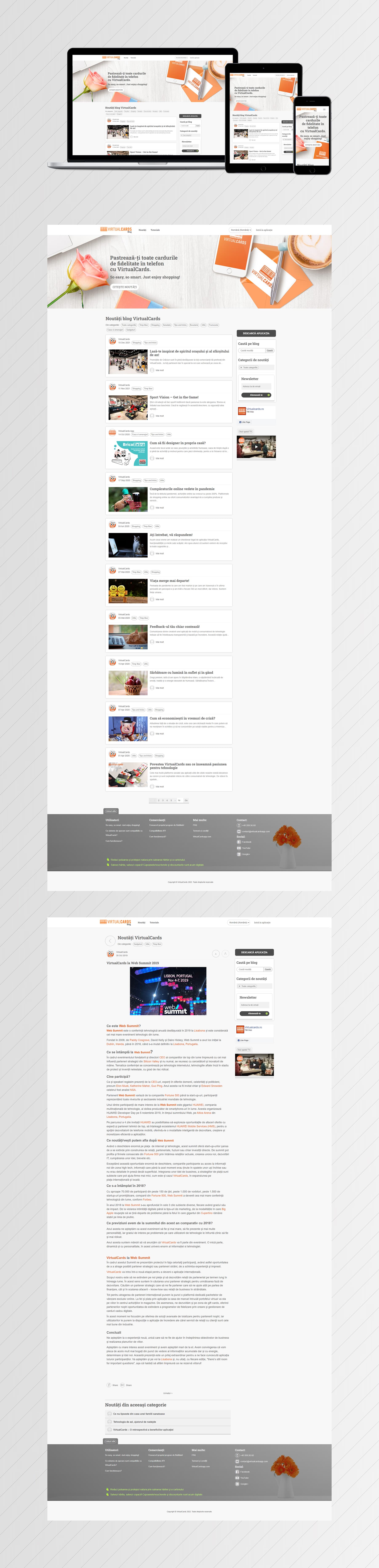 VirtualCards Blog & News — UI/UX-Design & Frontend-Entwicklung project by Level UI for VirtualCards