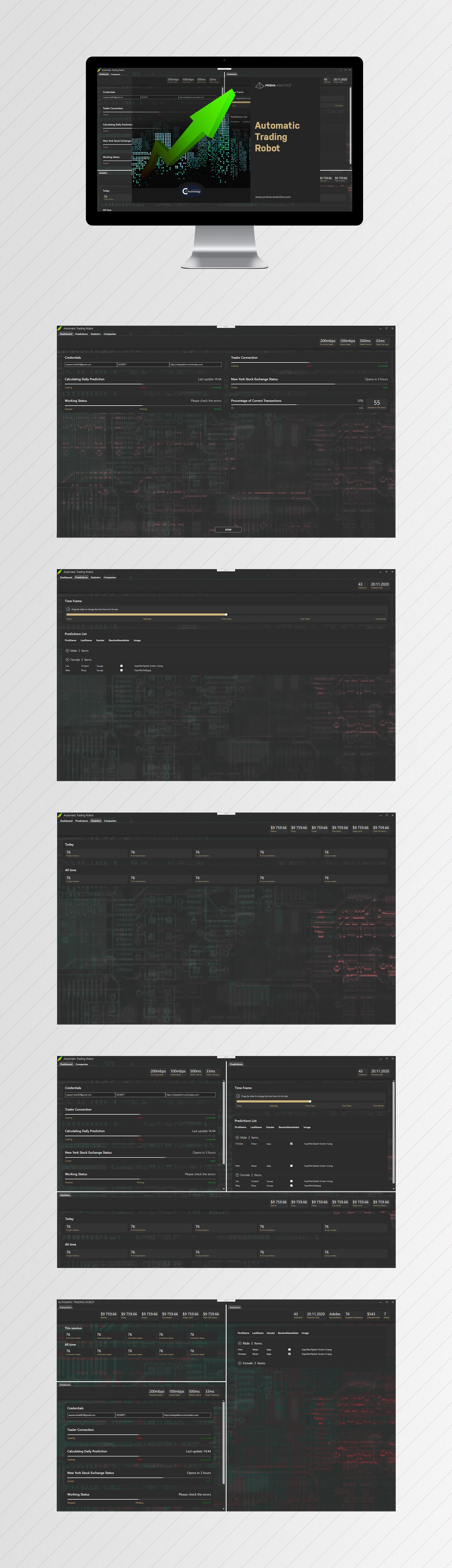 ATR WPF Windows App — UI/UX-Design & Frontend-Entwicklung project by Level UI for SCG East Europe (Prisma Analytics)