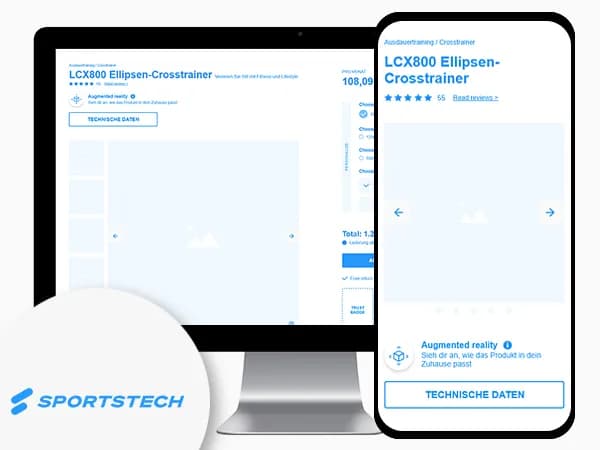 Sportstech Planung — UI / UX Design, Wireframes, UX-Research · by Level UI