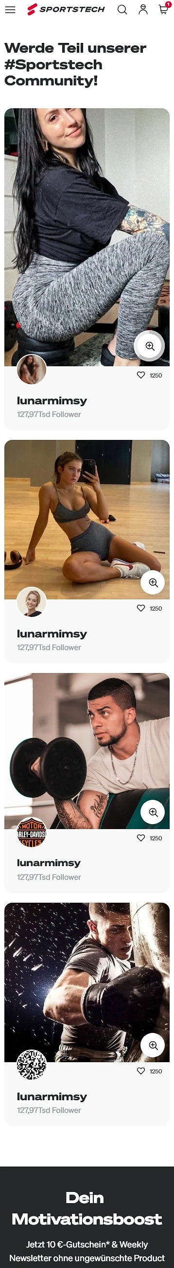 Instagram-Community-Feed — Sportstech · by Level UI
