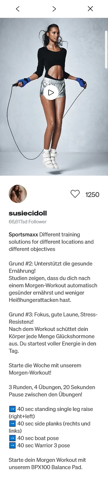 Instagram-Community-Feed — Sportstech · by Level UI