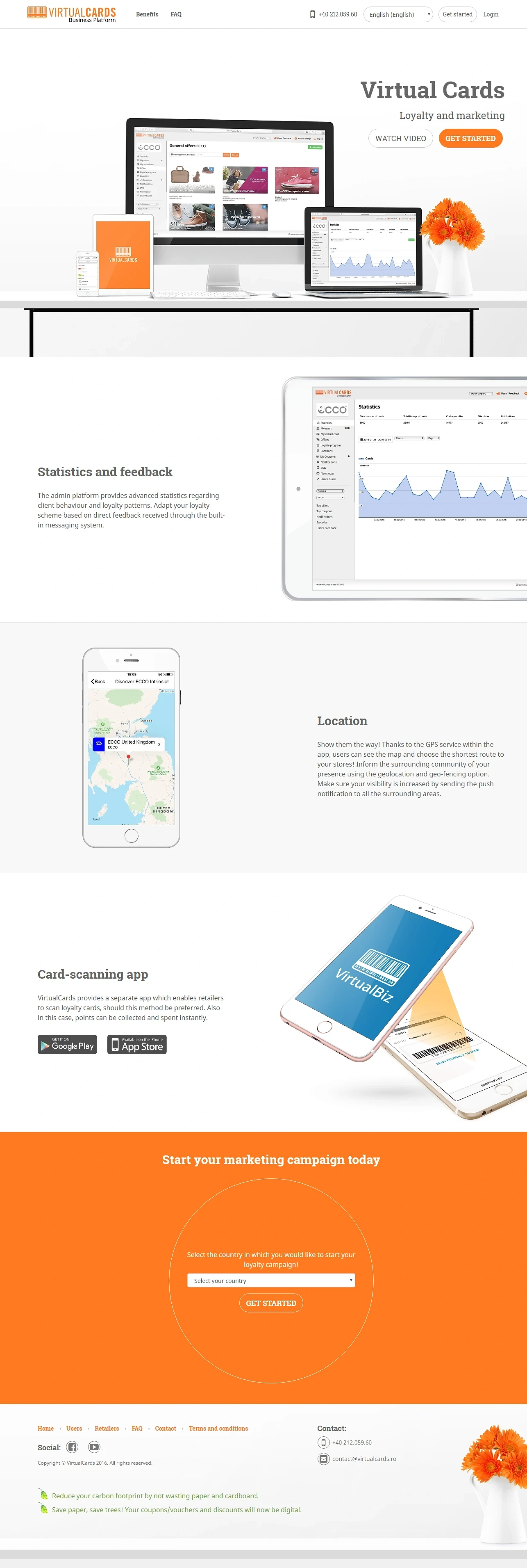 VirtualCards Website — Virtual Cards · by Level UI
